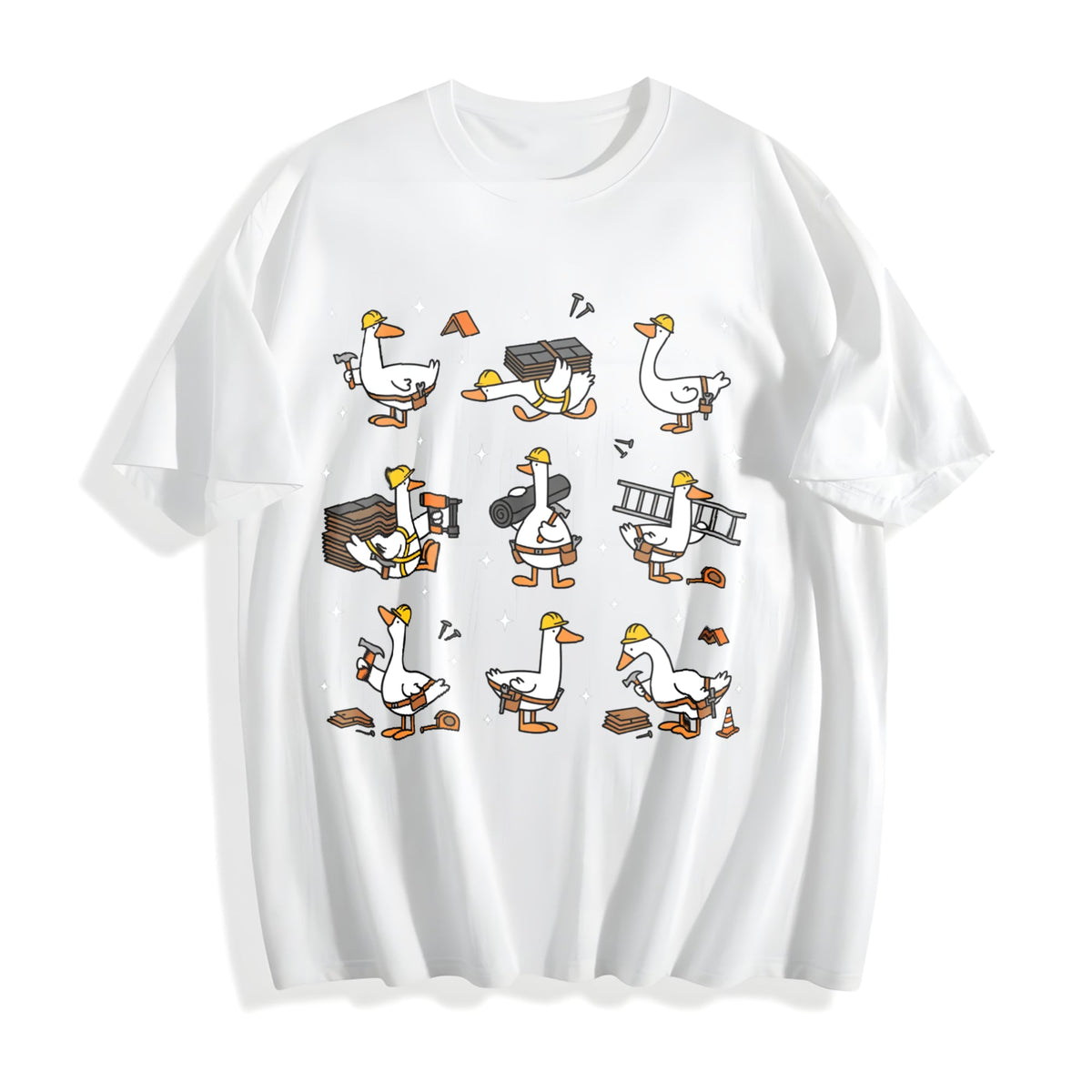 Silly Goose Roofer Cotton T-Shirt product image 2