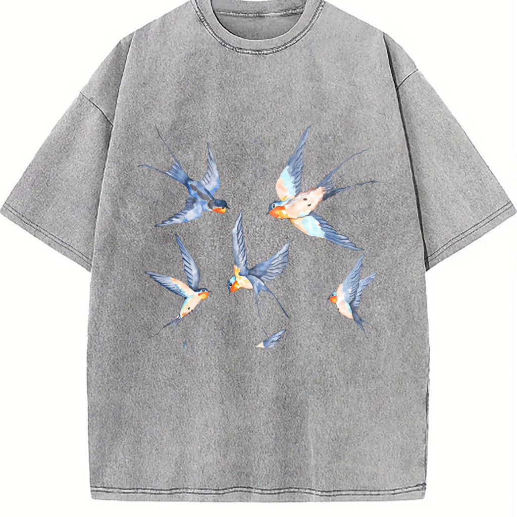 Birds 90s Vintage Washed T-Shirt product image 5