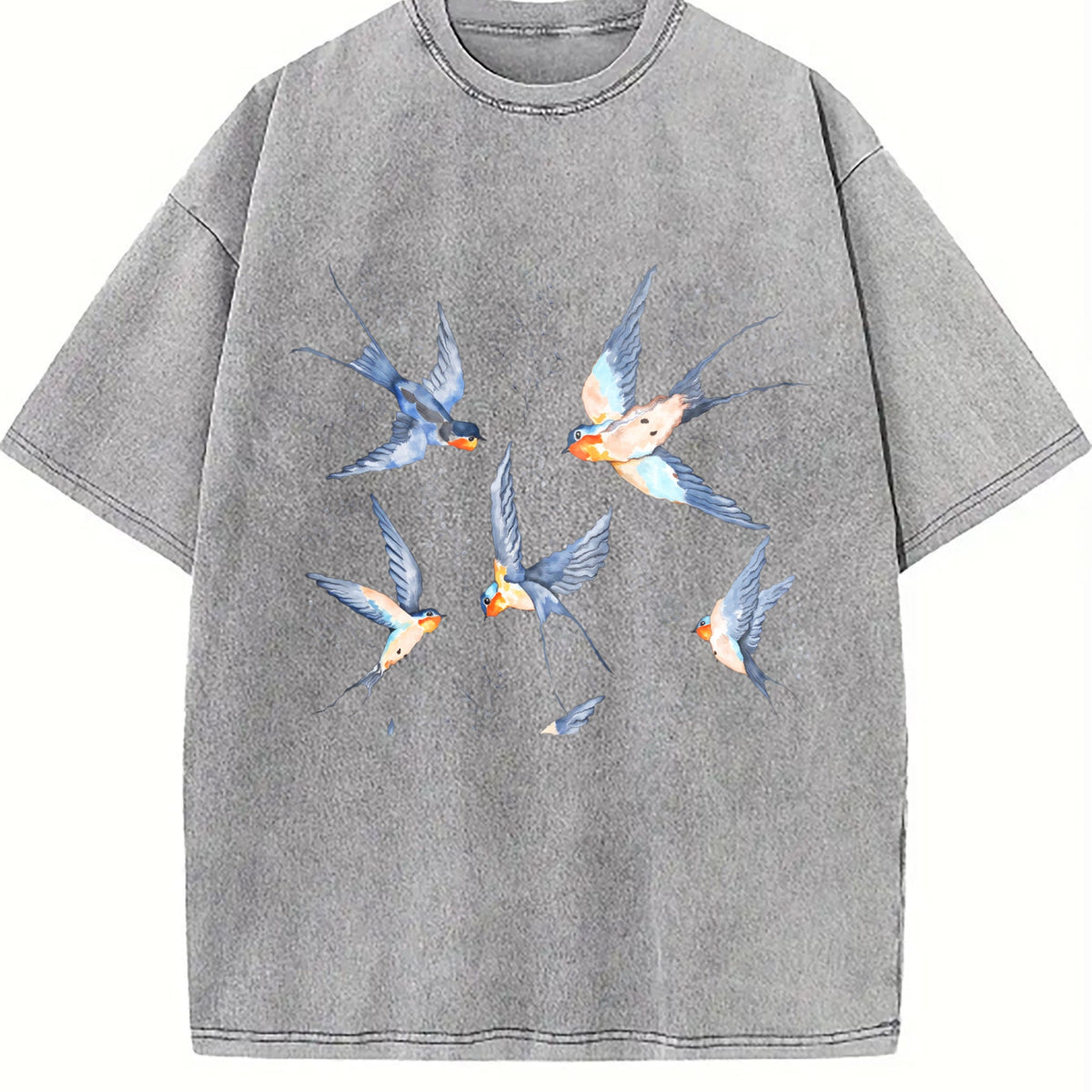 Birds 90s Vintage Washed T-Shirt product image 5