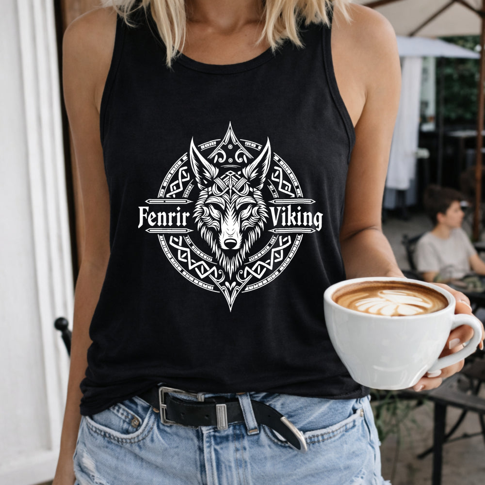Fenrir Viking Wolf Women's Tank Top