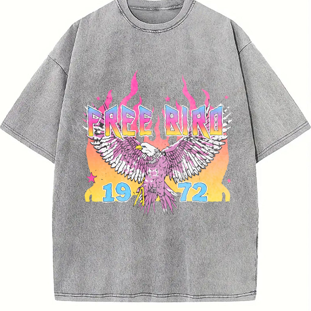 Free Bird 1972 America Vintage Washed T-Shirt product image 4
