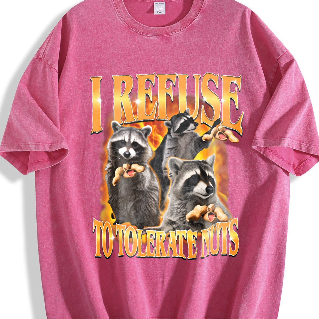 I Refuse To Tolerate Nuts Vintage Washed T-Shirt product image 7