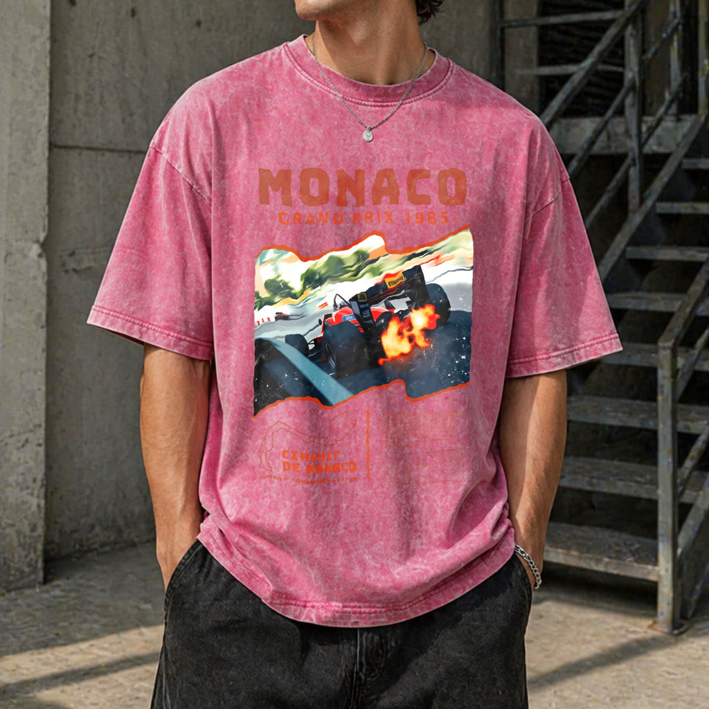 Monaco 1984 Classic 90s Funny Good Vintage Washed T-Shirt product image 7