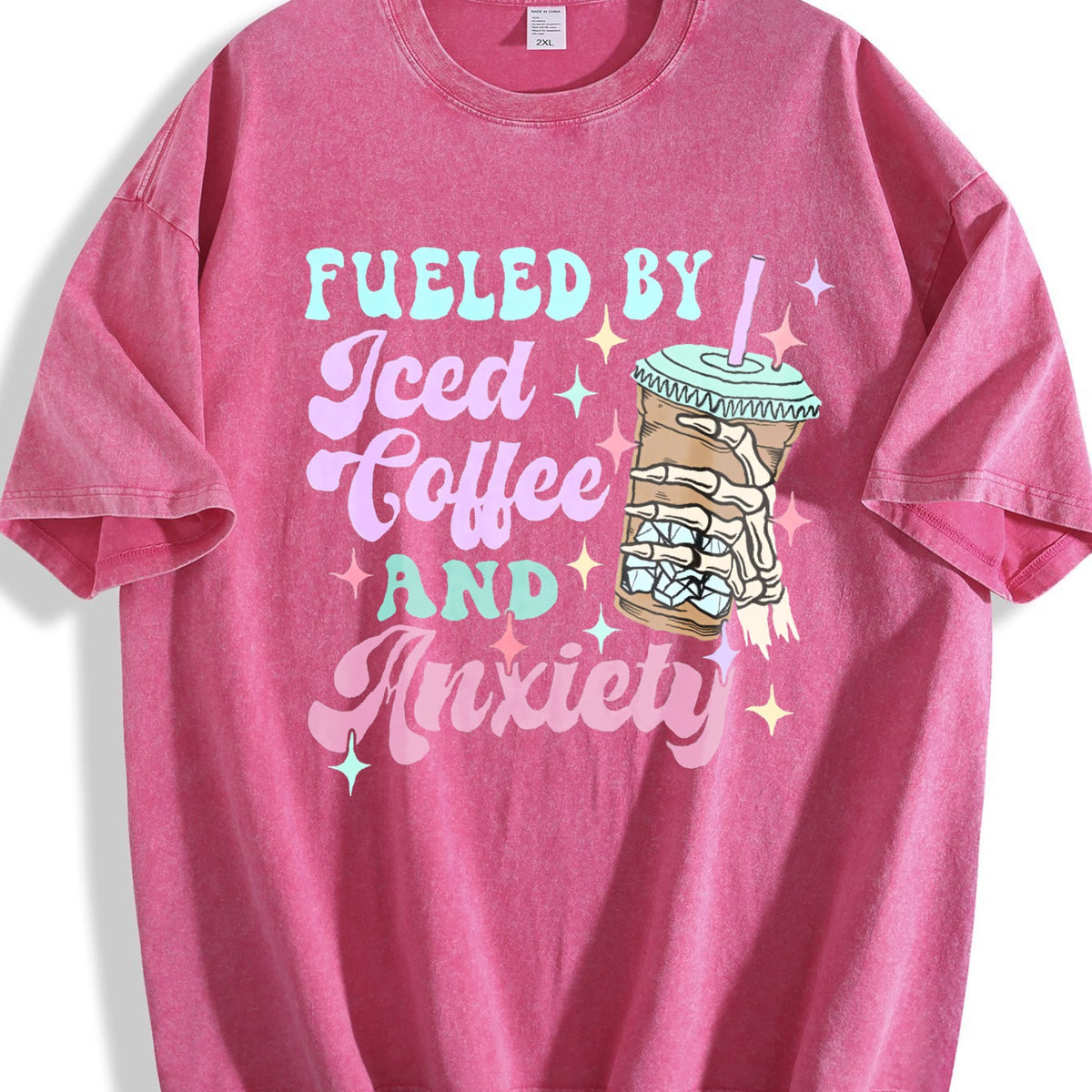 Iced Coffee & Anxiety Mental Awareness - With Vintage product image 5