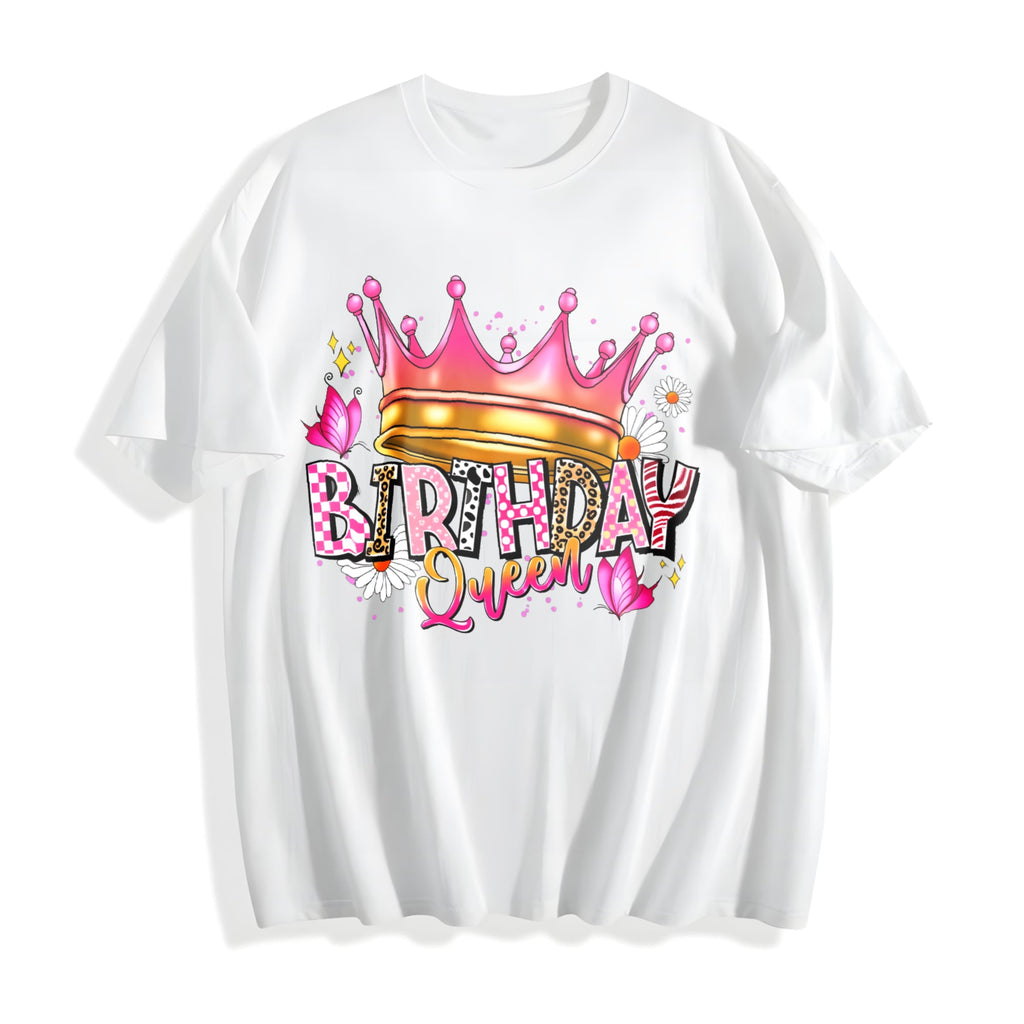 Birthday Queen Cartoon Cotton T-Shirt product image 2