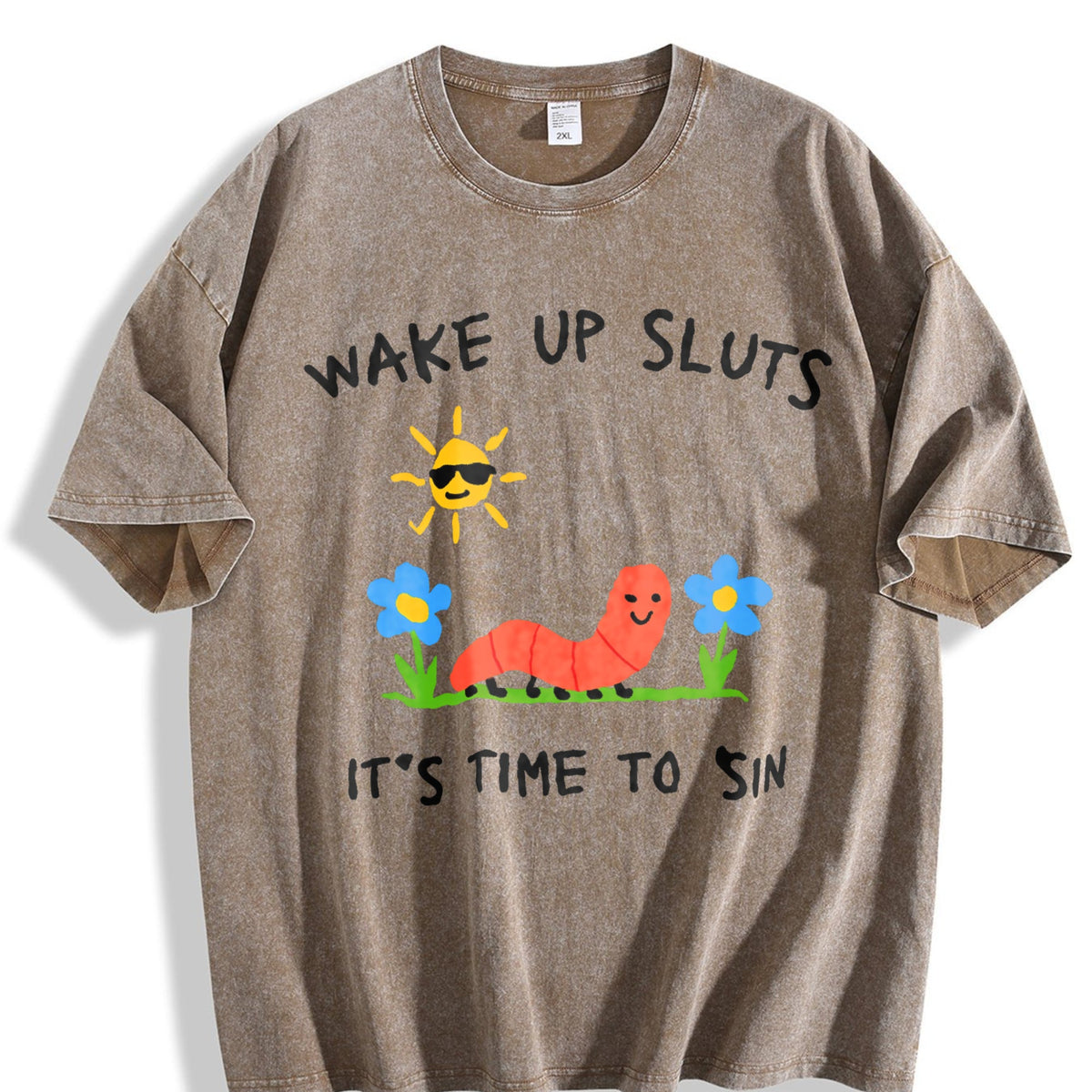 Wake Up Sluts Funny Animal Meme Sarcastic Cursed Vintage product image 3