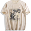 Raccoon UFO Selfie 90s Vintage Washed T-Shirt product image 1