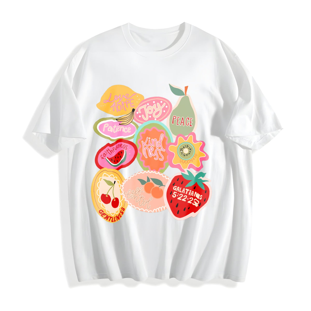 Fruit And Berry With Christmas Text: A Holiday Cotton product image 2