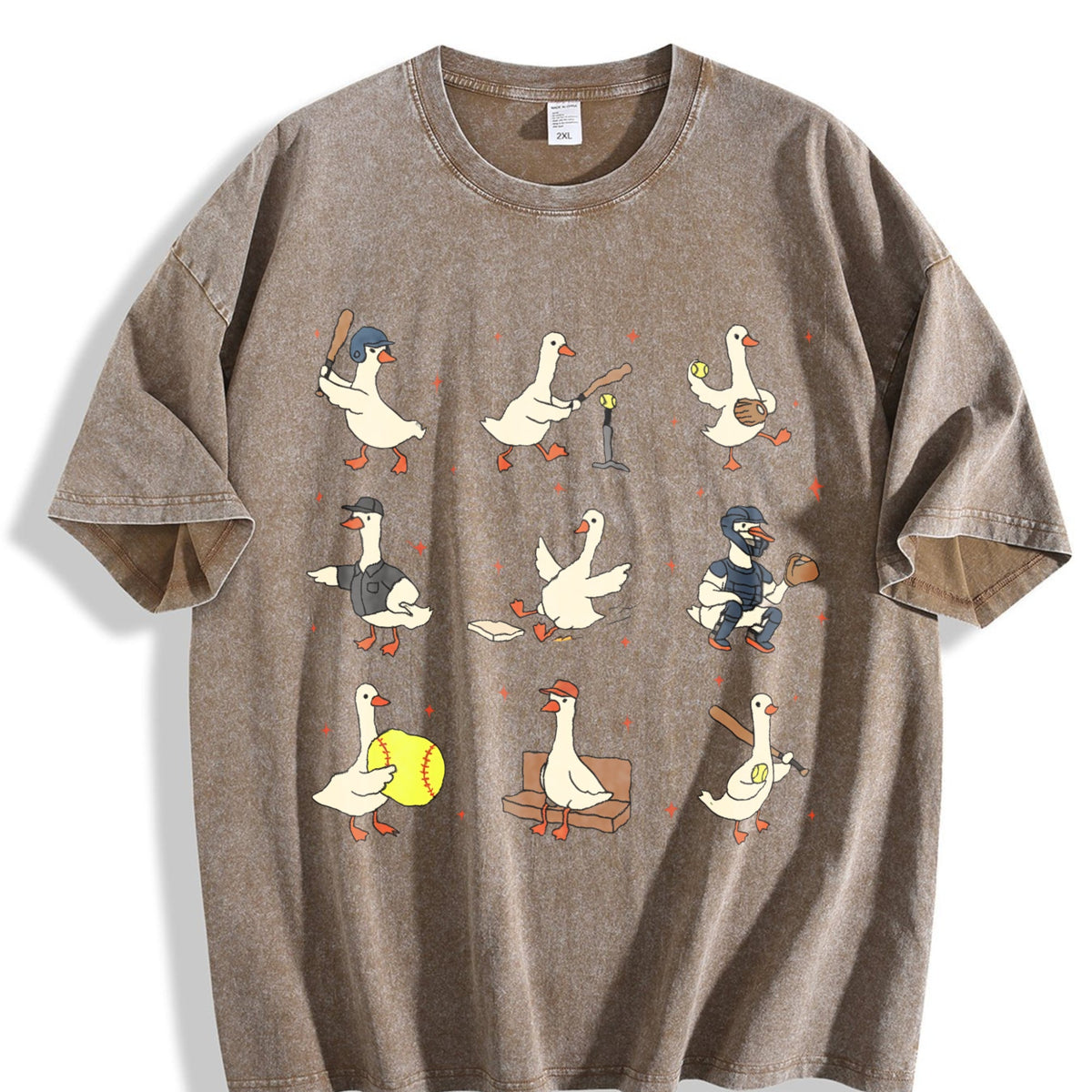 Silly Goose Softball Vintage Washed T-Shirt product image 3