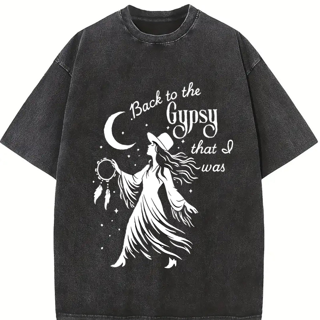 Back To The Gypsy I Was Vintage Washed T-Shirt product image 2