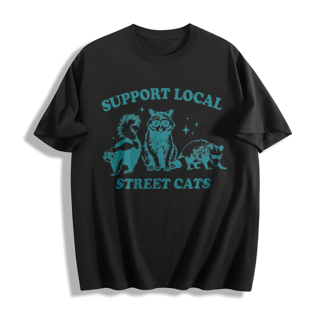 Support Local Cats Cotton T-Shirt product image 1
