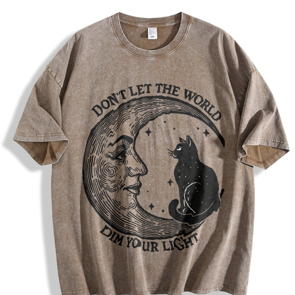 Don't Let The World Dim Your Light Moon And Cat Water product image 3