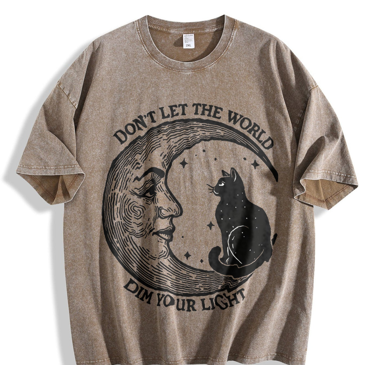 Don't Let The World Dim Your Light Moon And Cat Water product image 3