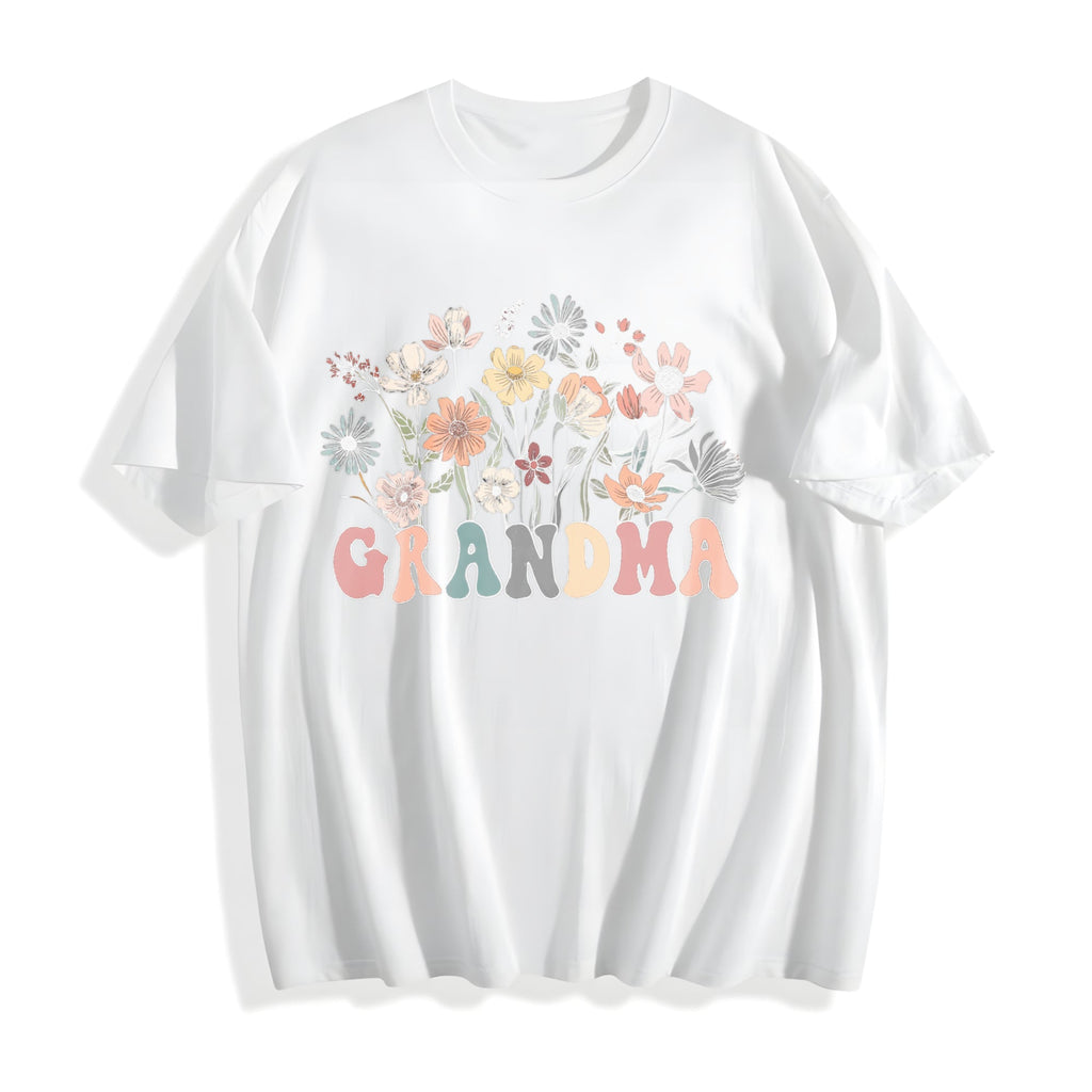 Wildflower Grandma Cotton T-Shirt product image 2