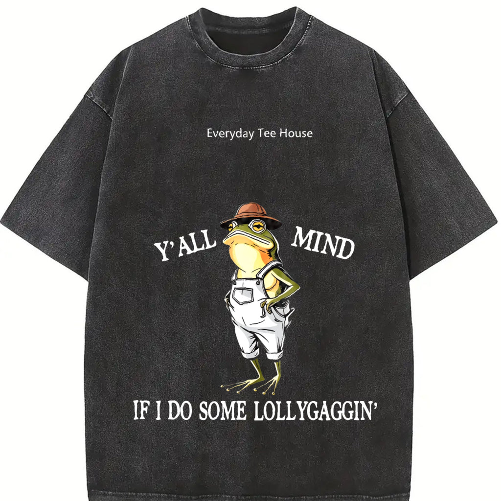 Funny Frog Vintage Washed T-Shirt product image 2
