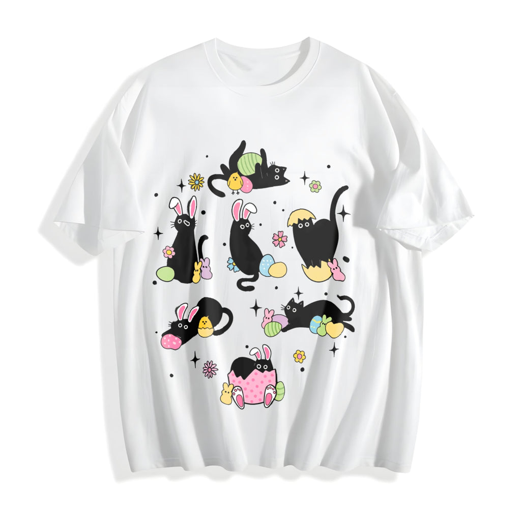 Easter Summer : Black Cat With Bunny Ears In Various Poses product image 2