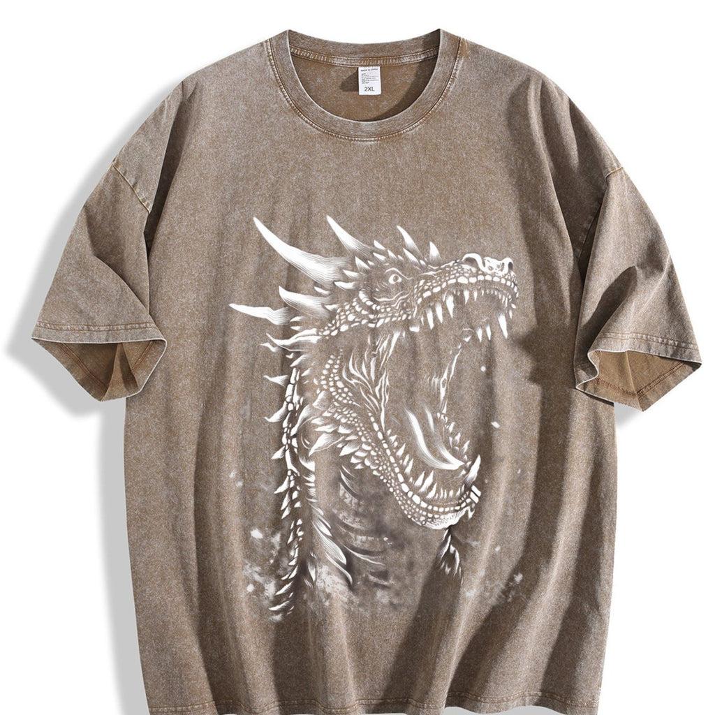 Dragon Fantasy Vintage Washed T-Shirt product image 3