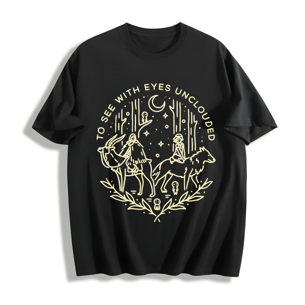 Princess Mononoke Acid 90s Cotton T-Shirt product image 1