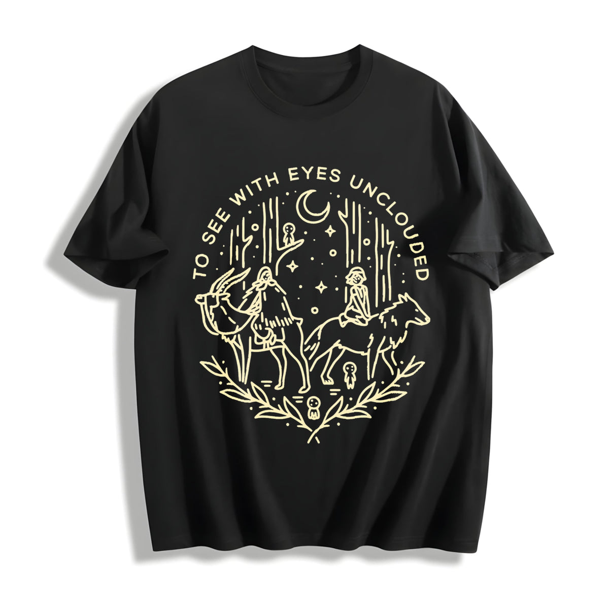 Princess Mononoke Acid 90s Cotton T-Shirt product image 1