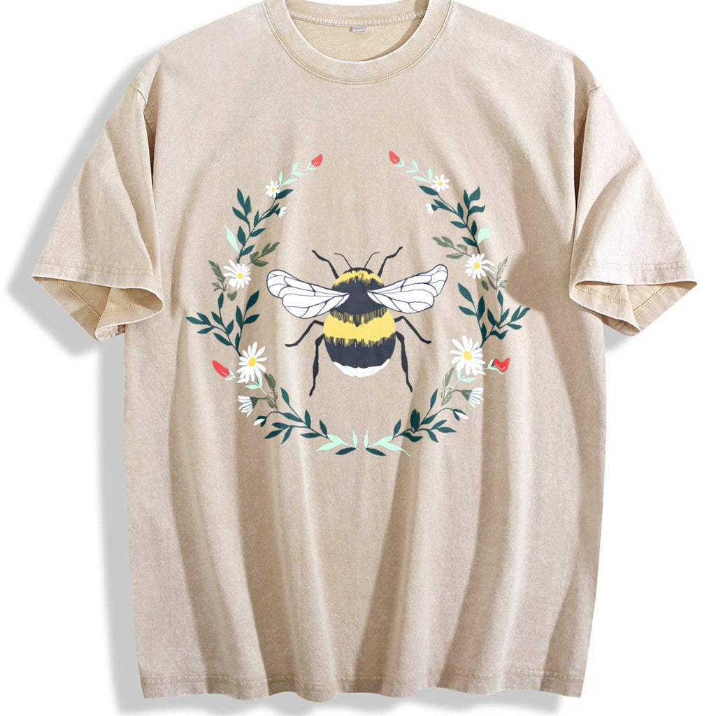 Wildflower Bee Vintage Washed T-Shirt product image 1