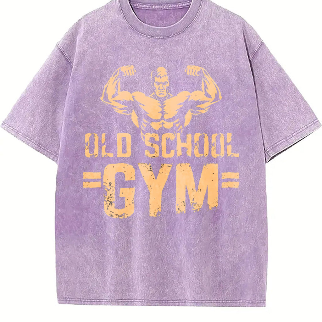Old School Gym Muscle Hunk Biceps Display Vintage Washed product image 6