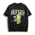 Funny Frog On Mushroom Born To Dilly Dally Meme - Boxy product image 1