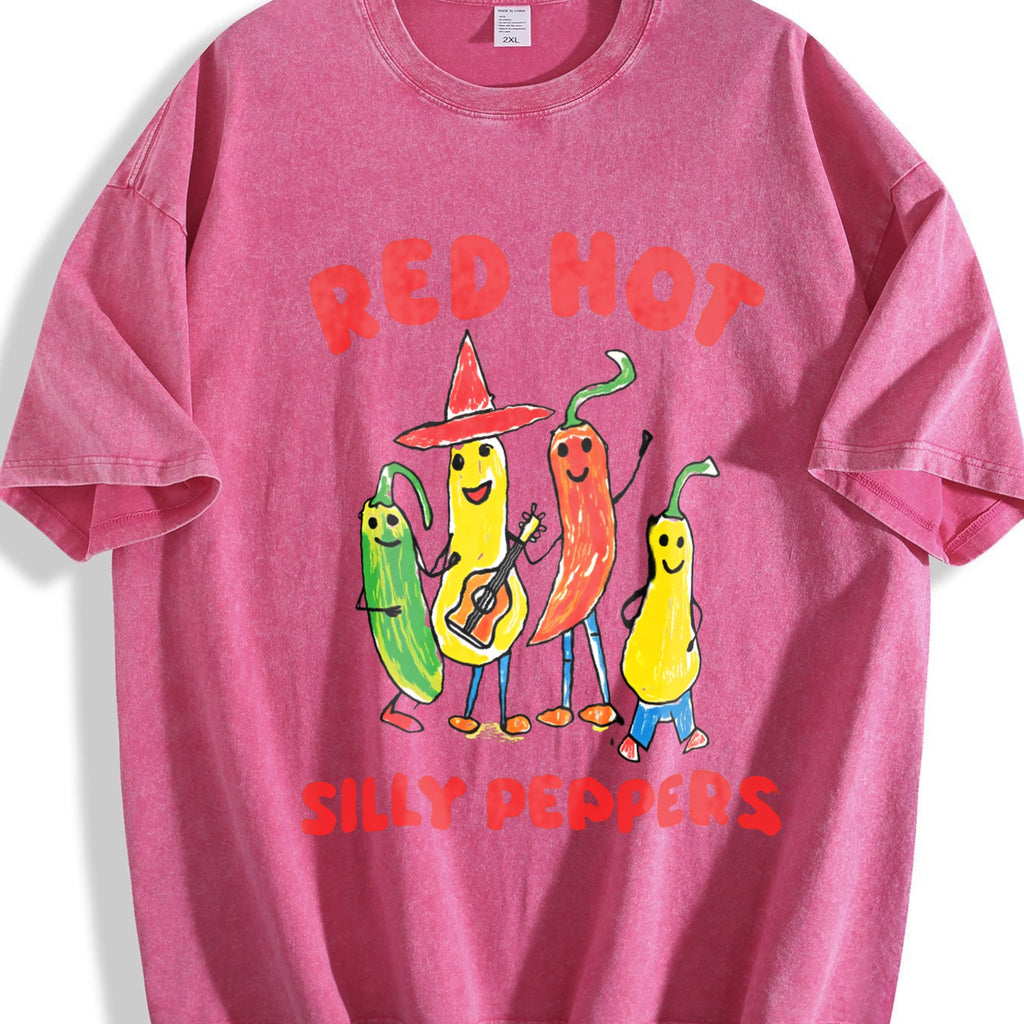 Red Hot Silly Peppers Vintage Washed T-Shirt product image 7