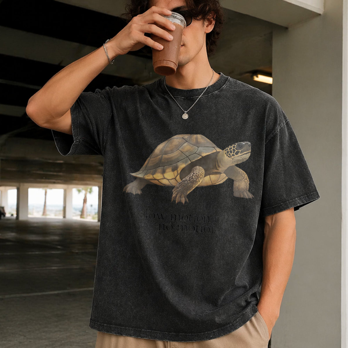 Slow Motion Over No Turtle - Funny Gen Z Slang Vintage product image 2