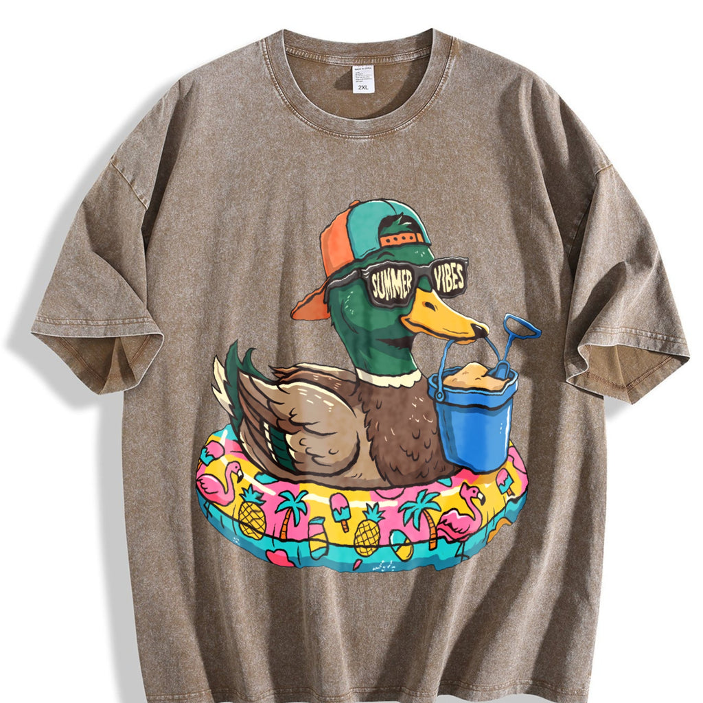 Summer Vibes Duck Vintage Washed T-Shirt product image 3