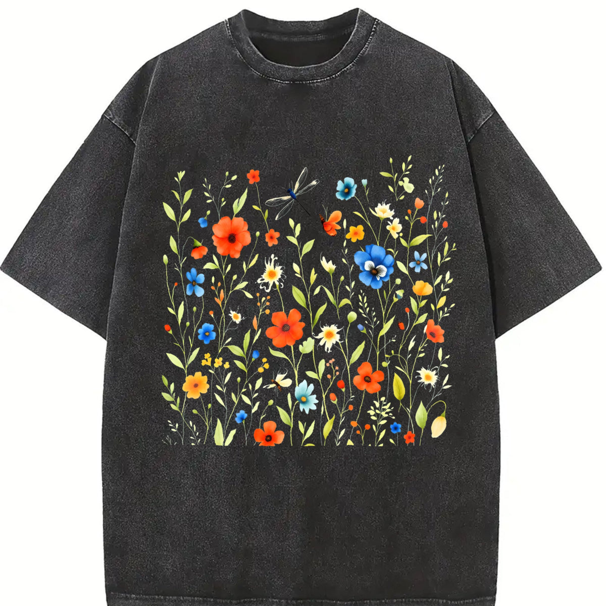 Pressed Flowers Vintage Washed T-Shirt product image 2