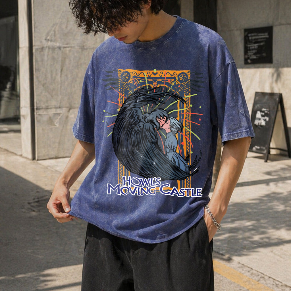 Howl's Moving Castle Vintage Washed T-Shirt product image 8