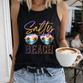 Salty Beach Sunglasses Women's Tank Top