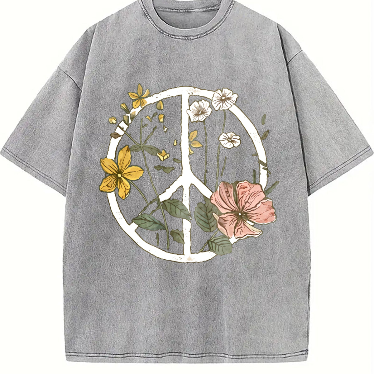 Bohemian - Floral Vintage Washed T-Shirt product image 5
