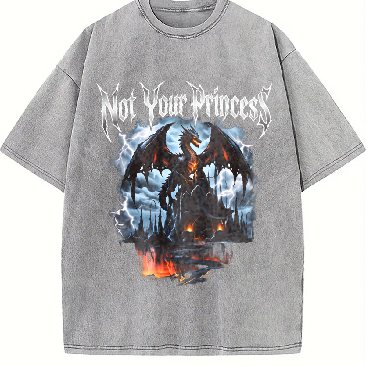 Not Your Princess 90s Vintage Washed T-Shirt product image 5