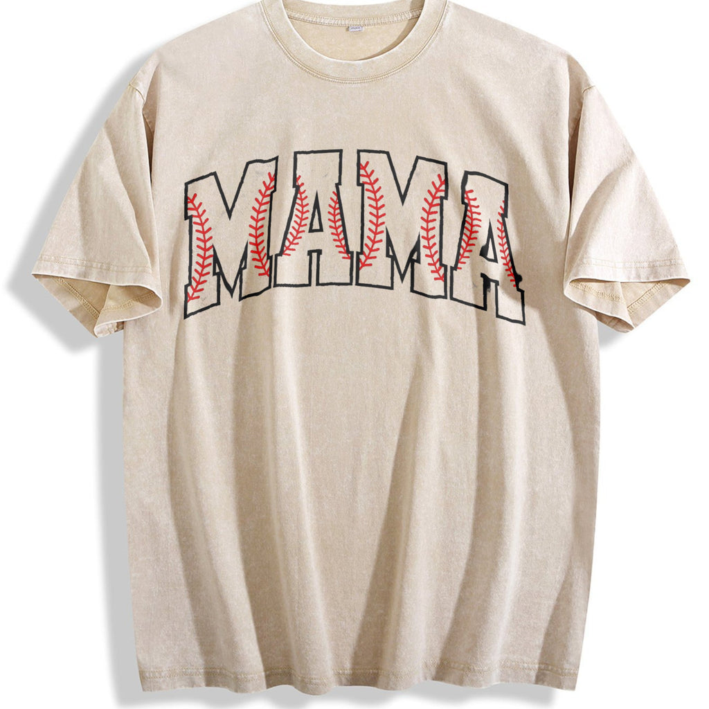 Baseball Mama Vintage Washed T-Shirt product image 1