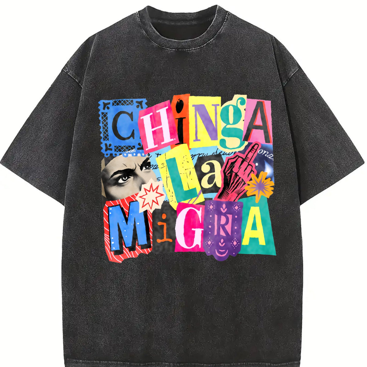 Ice Out Anti Magazine Letters Vintage Washed T-Shirt product image 2