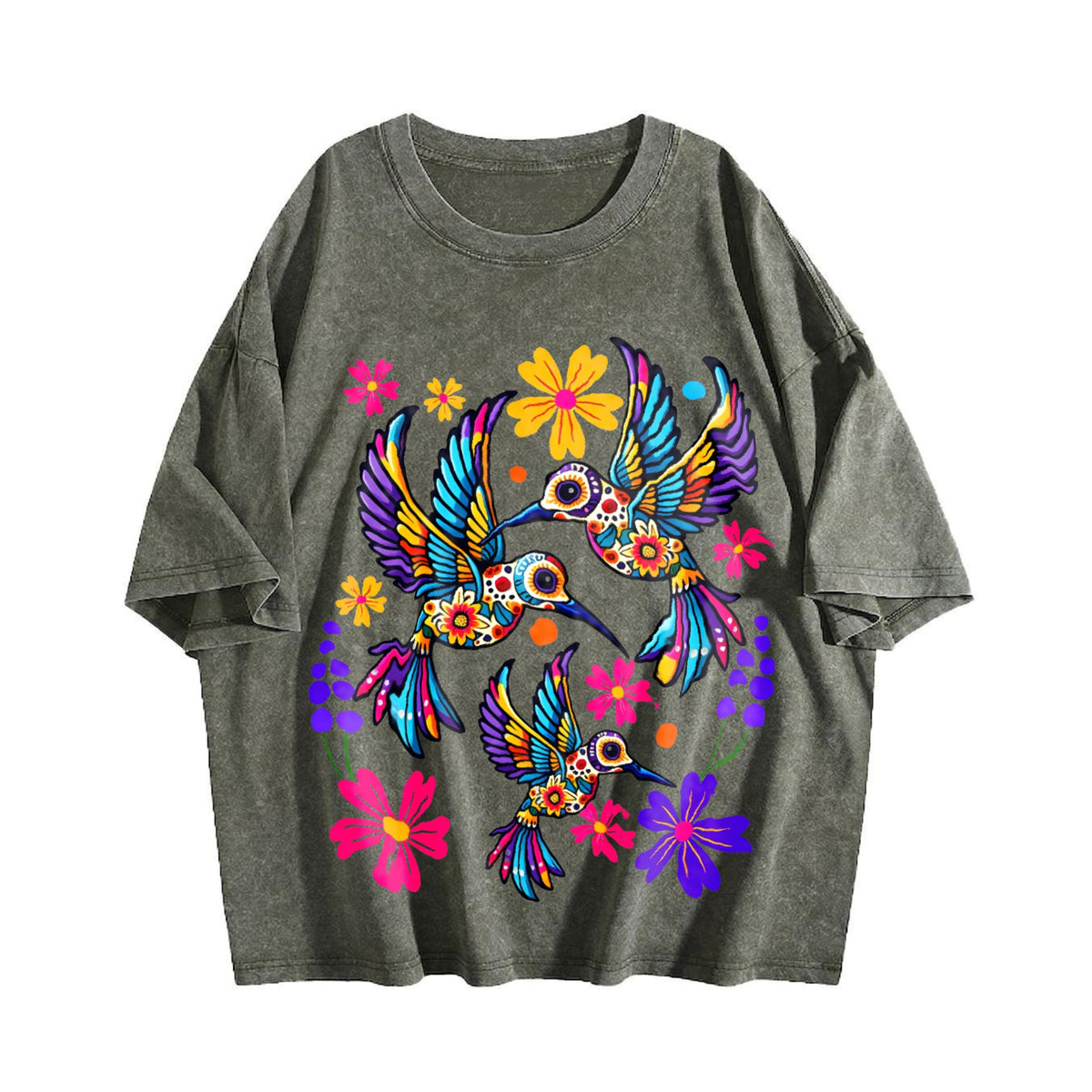 Mexican And Bohemian Vintage Washed T-Shirt product image 4