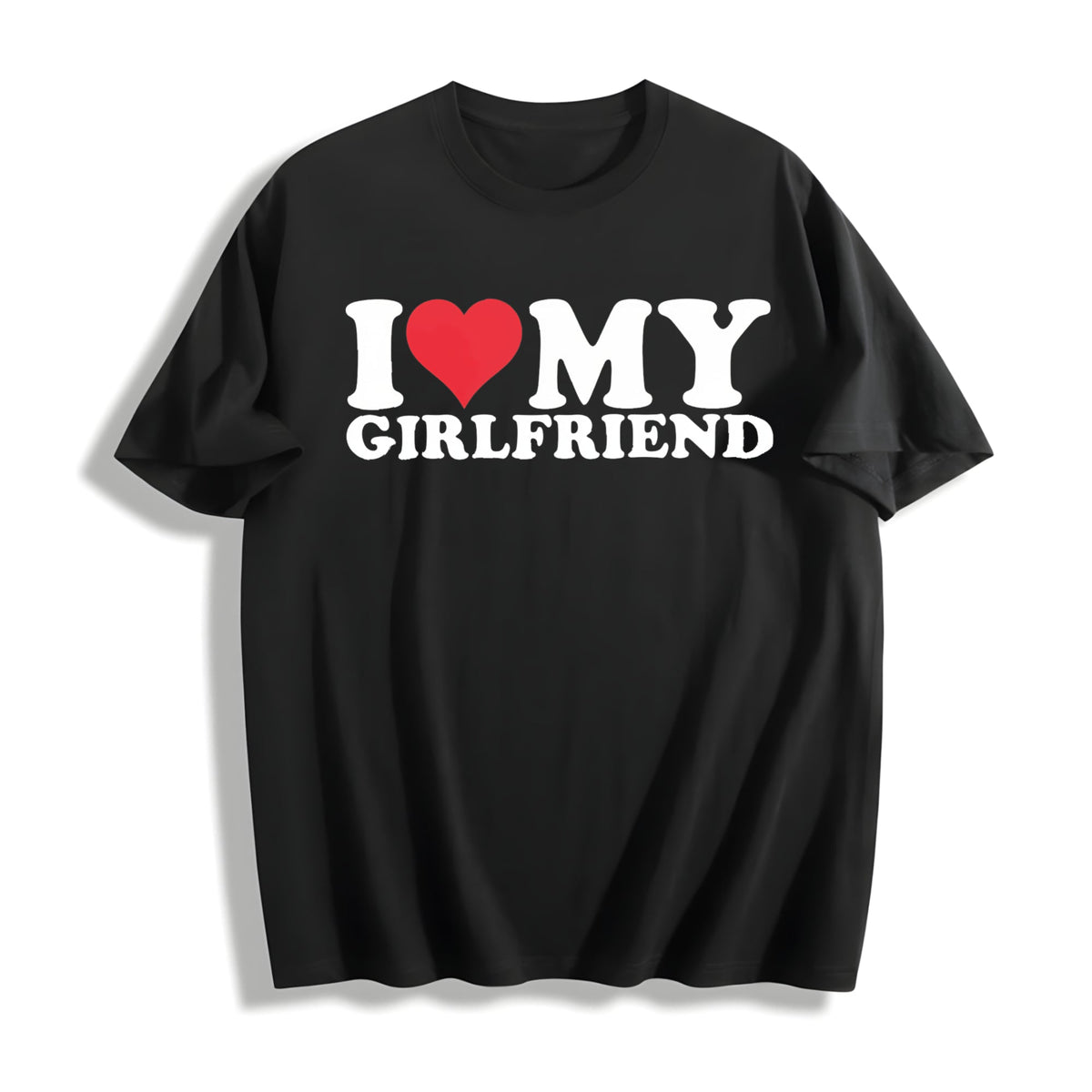 I Love My Gf I Heart My Gf And Exquisite Cotton T-Shirt product image 1