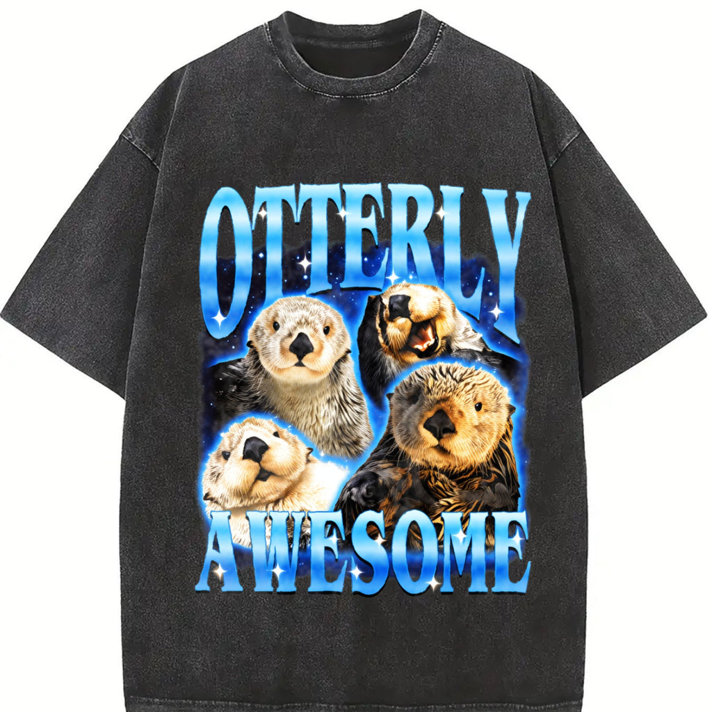 Otterly Awesome Vintage Washed T-Shirt product image 2