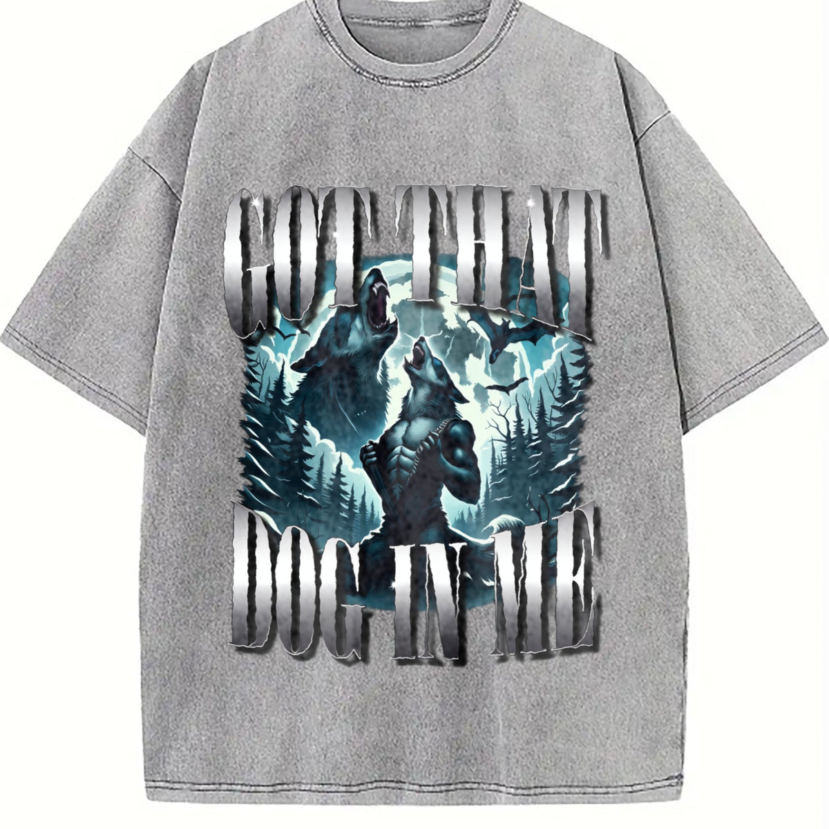 Got That Dog In Me Alpha Wolf Vintage Washed T-Shirt product image 5