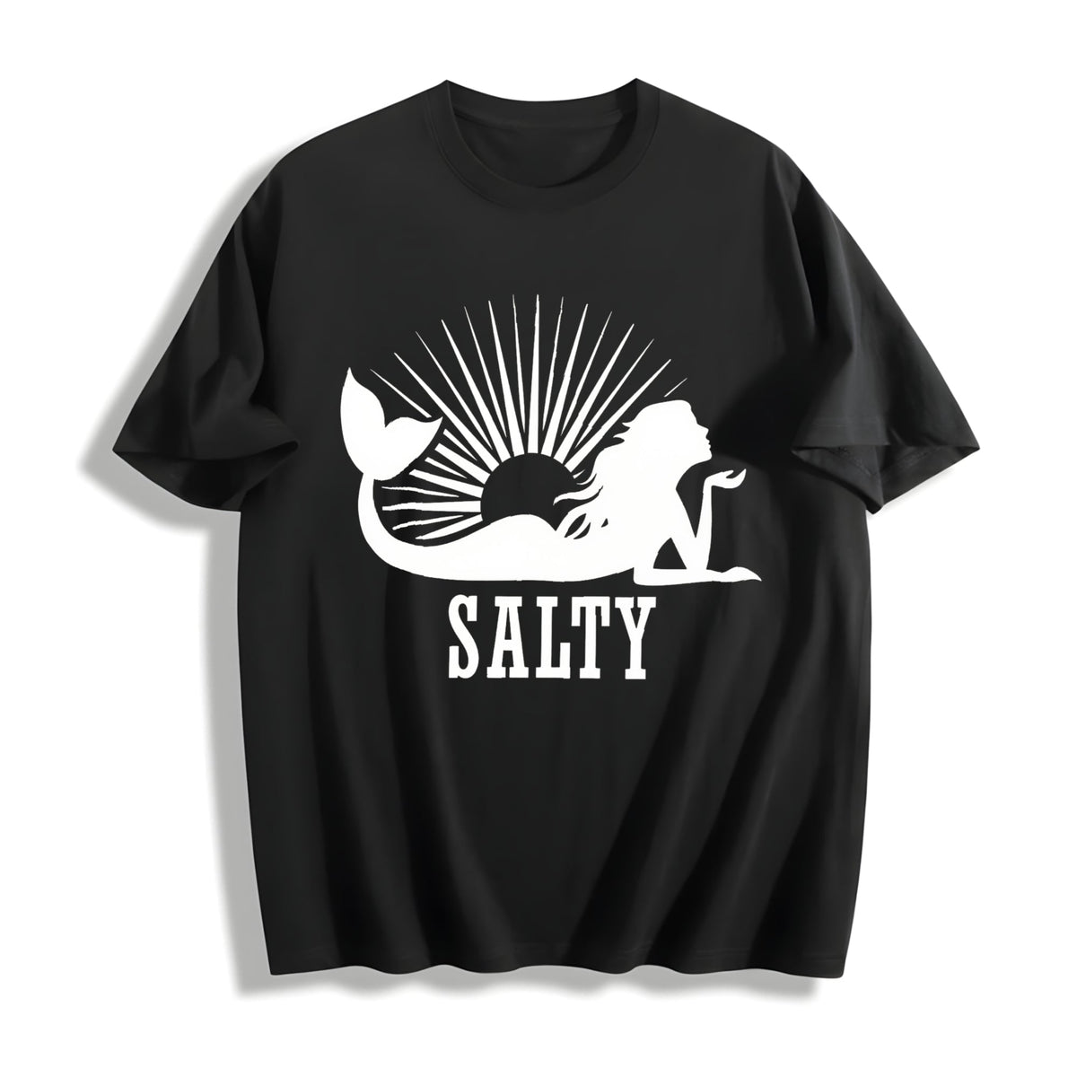 Beach Salty Mermaid Summer Cotton T-Shirt product image 1