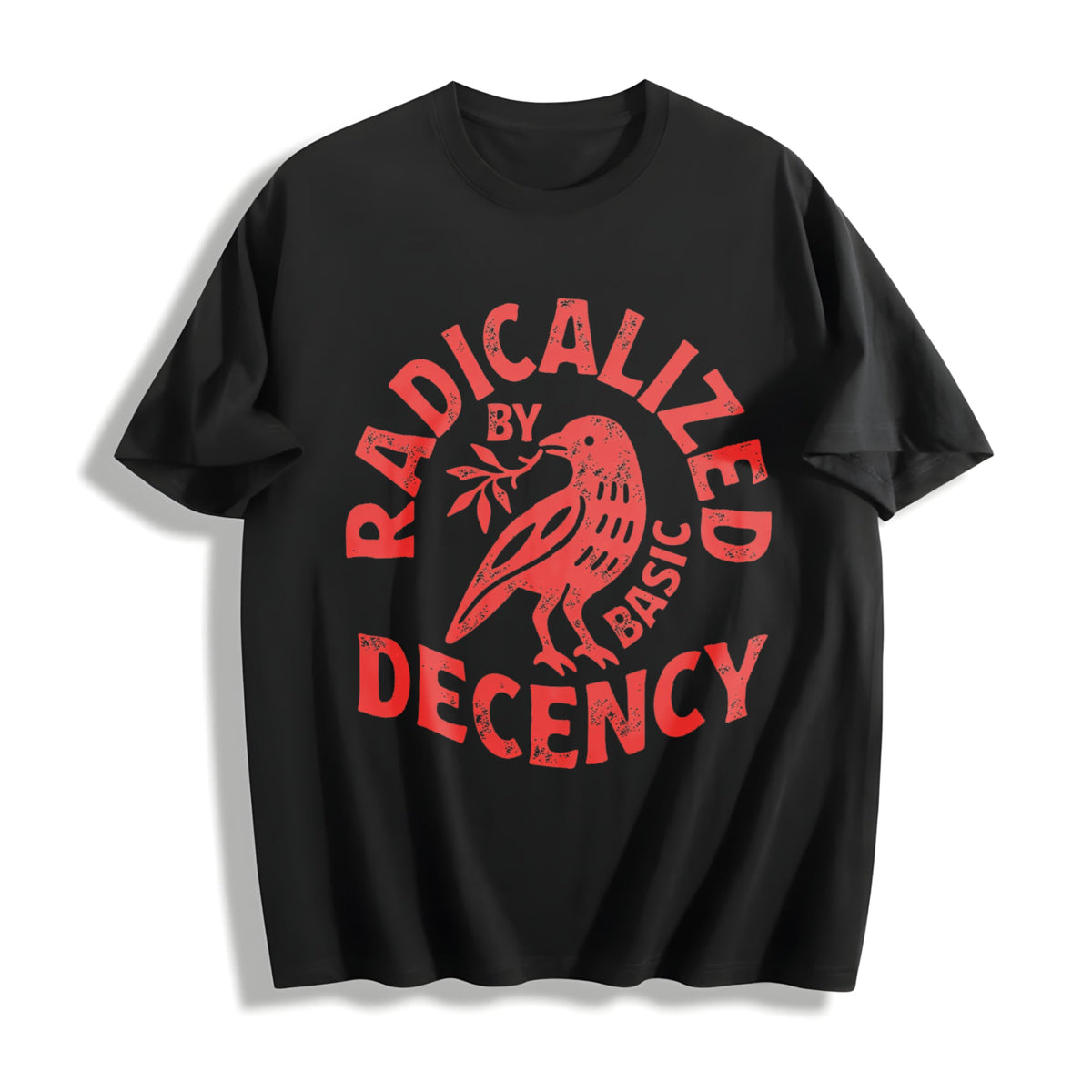 Radicalized By Basic Decency Cotton T-Shirt product image 1