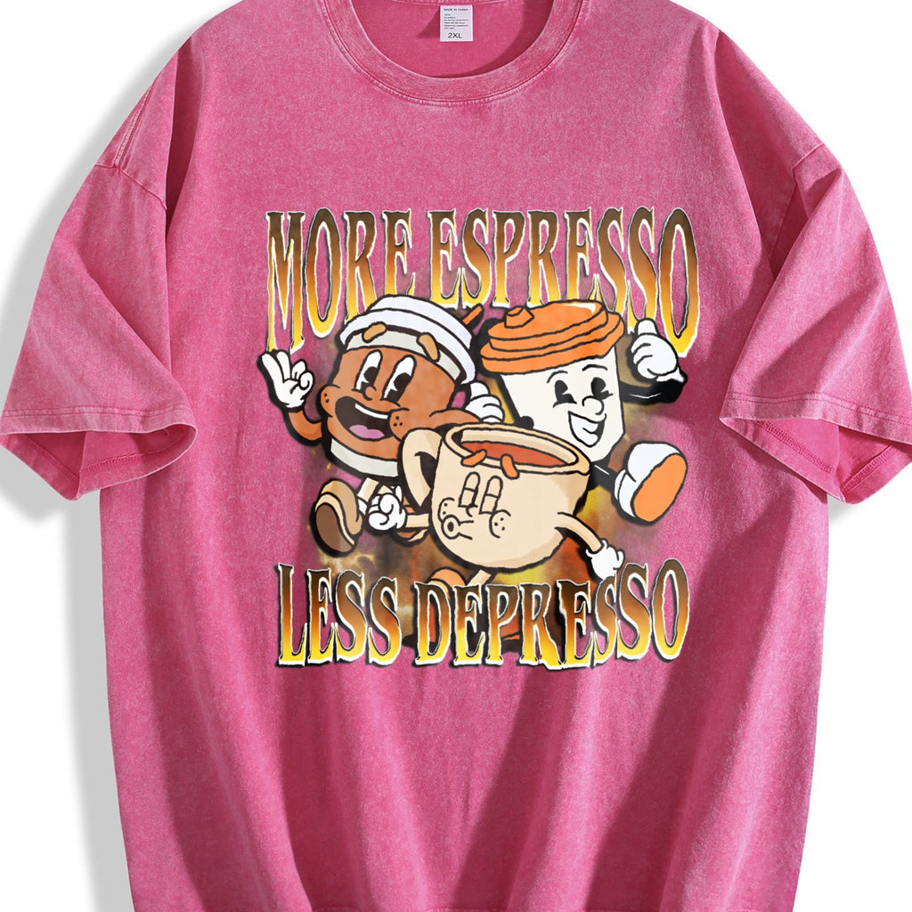 More Espresso Less Depresso Vintage Washed T-Shirt product image 7