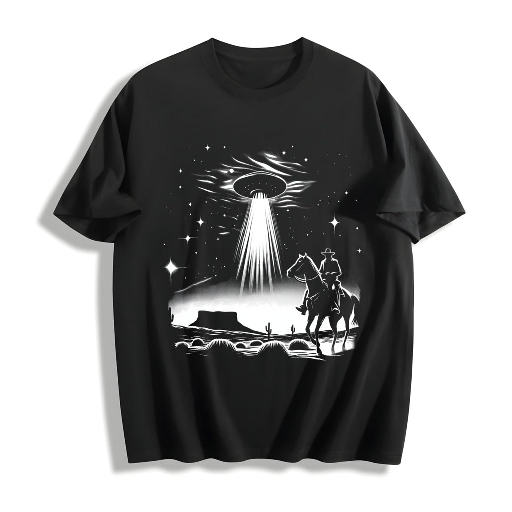 Cowboy UFO Cotton T-Shirt product image 1