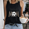 Mother's Day Themed Soccer Mom Letter And Soccer Women's Tank Top