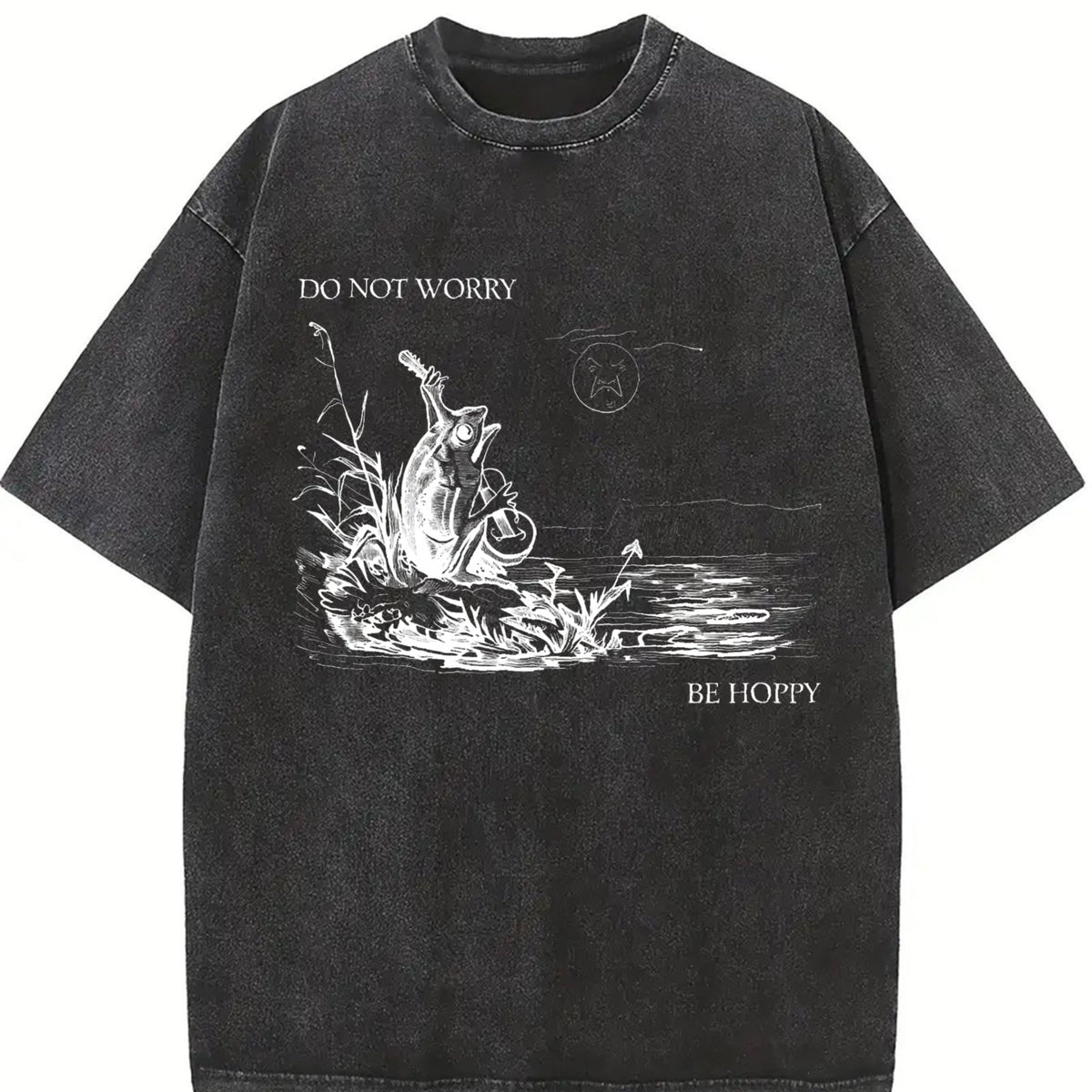 Be Hoppy Frog Vintage Washed T-Shirt product image 2