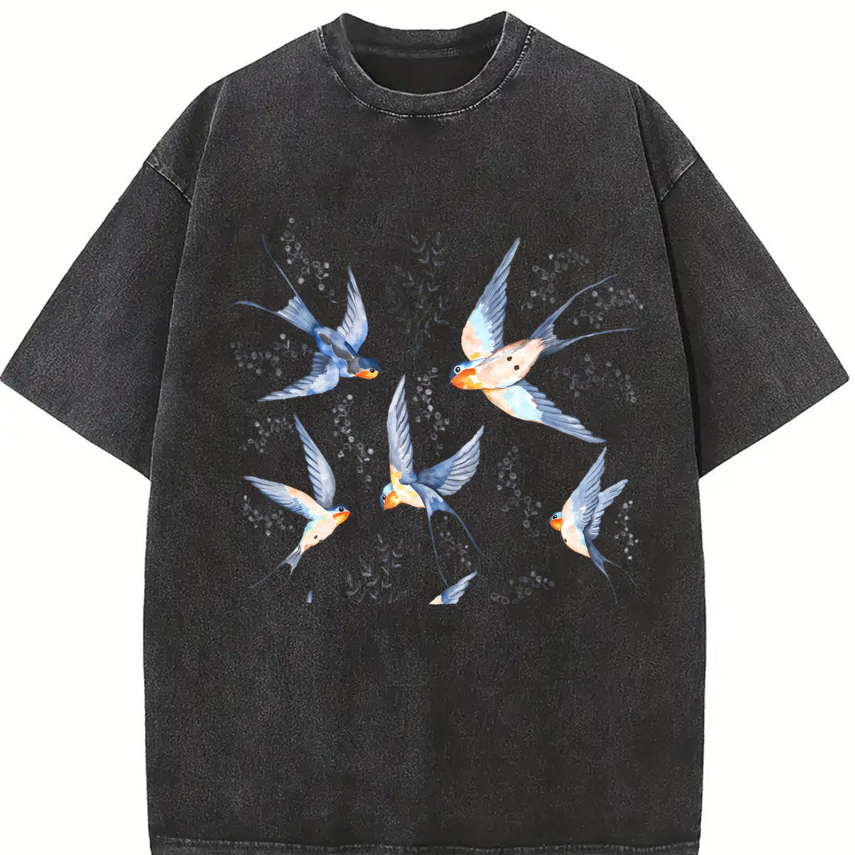 Birds 90s Vintage Washed T-Shirt product image 2