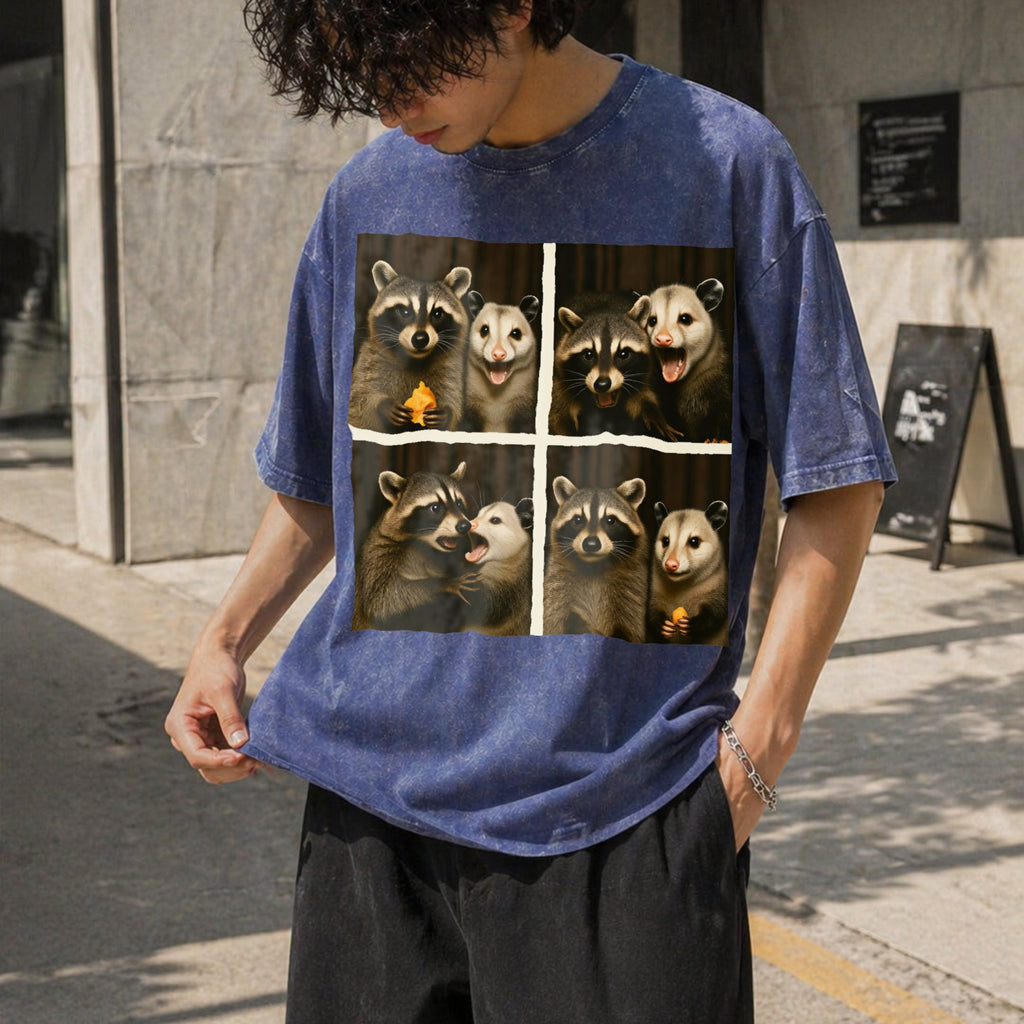 Funny Possum & Raccoon Photobooth Selfie - With 4 Vintage product image 8