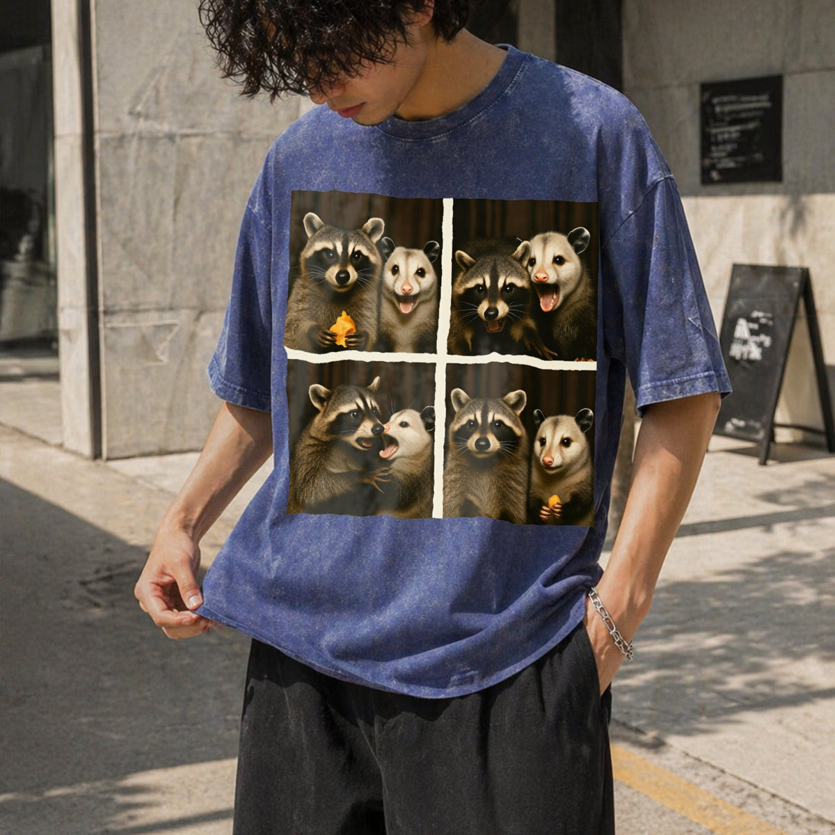 Funny Possum & Raccoon Photobooth Selfie - With 4 Vintage product image 8
