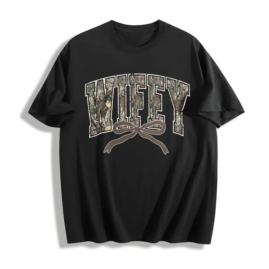 Hunting Wifey Cotton T-Shirt product image 1